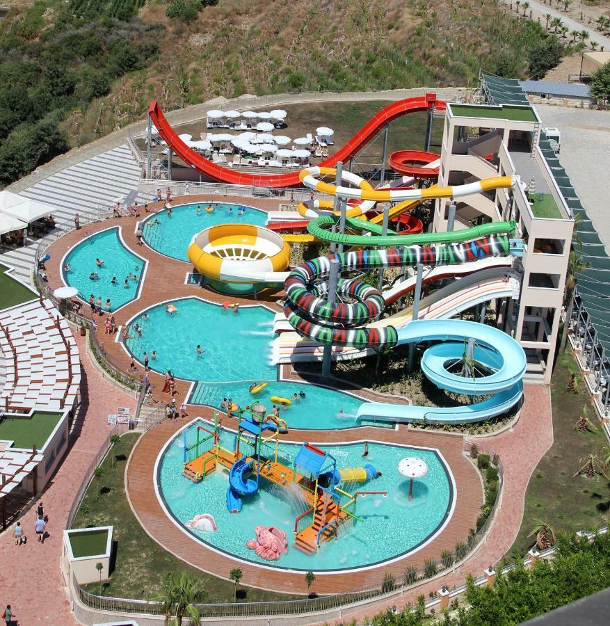 Gold City 1+1 Villa In Free Aquapark Alanya Exterior photo